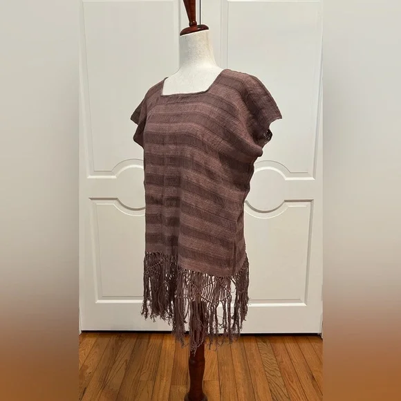 Treadle Loom blouse made in Oaxaca Mexico. Blusa deshilada! - Picture 6 of 7